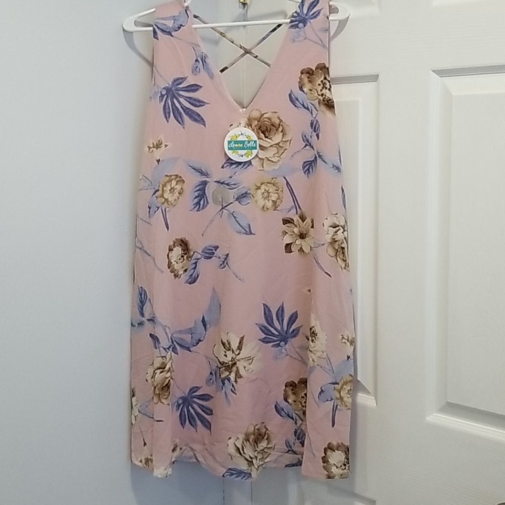 NWT Light pink floral dress.